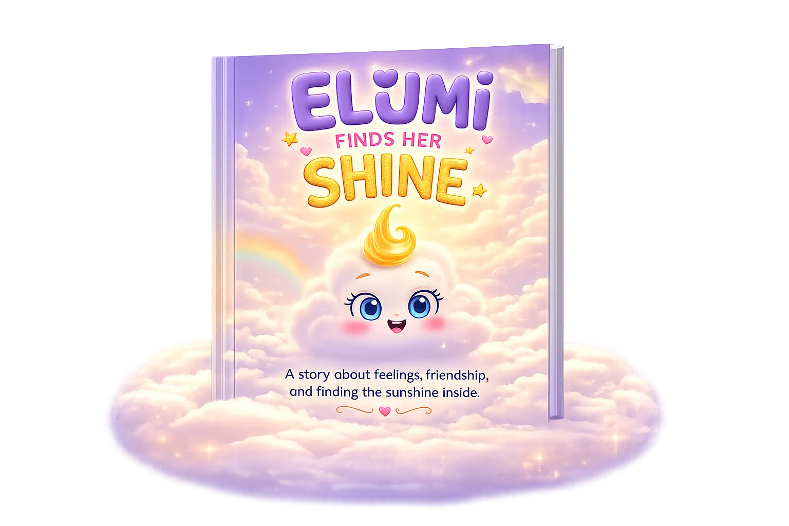 Elumi Finds Her Shine book cover, standing upright